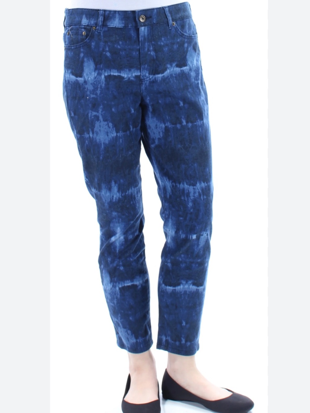 Ralph Lauren Premier Tie Dye Skinny Cropped Jeans, Size 8P
